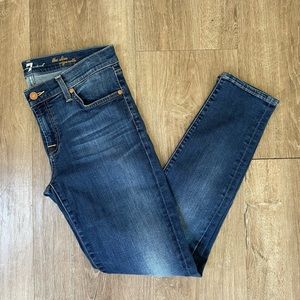 7 For All Mankind the slim cigarette denim jean size 30